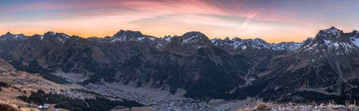 Lecher Morgenstimmung Panorama