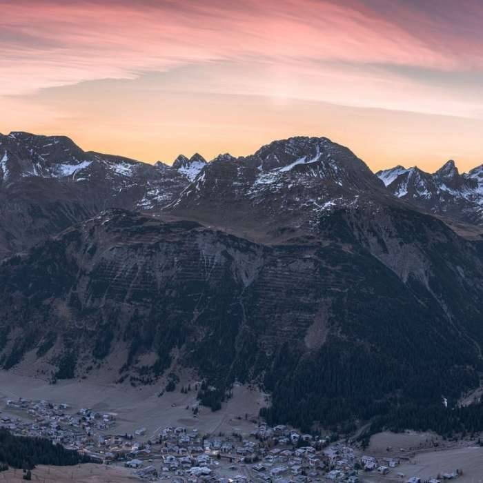 Lecher Morgenstimmung Panorama